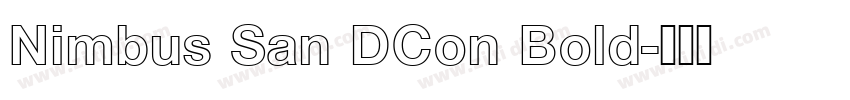 Nimbus San DCon Bold字体转换 Nimbus San DCon Bold字体转换